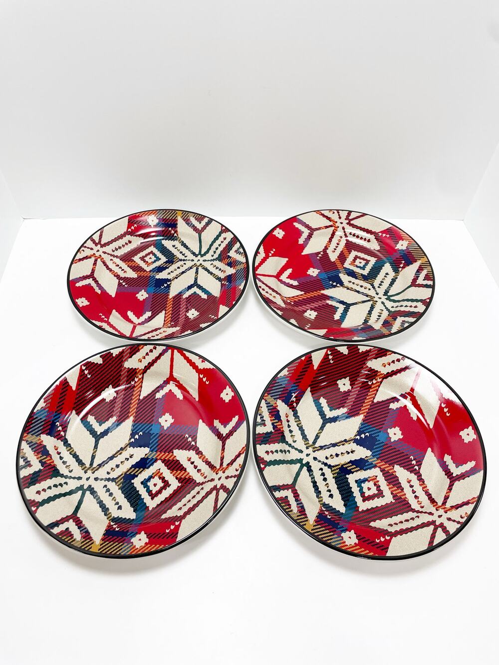 Ralph Lauren Baldwin Dessert Stoneware Plate Set of 4